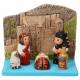 Crèche de Noël en terre cuite - "Crèche du monde" Ecosse