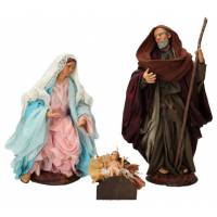 Napolitaanse Santon 22 Cm - Heilige Familie (3 figuren) 
