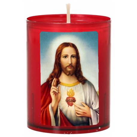 Set de 3 bougies - Sacré Cœur de Jésus