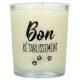 Bougie en verre 65 x 50 mm Bon rétablisssement
