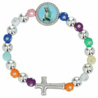 Armband op elastiek Multicolor O.L.V. biddend 