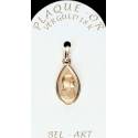 Médaille Plaqué-or Vierge Goutte 17 X 12 mm