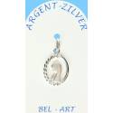 Médaille Argent Vierge ajourée 16 X 13 mm