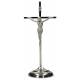 Croix sur base - 19 cm - Acier inoxydable