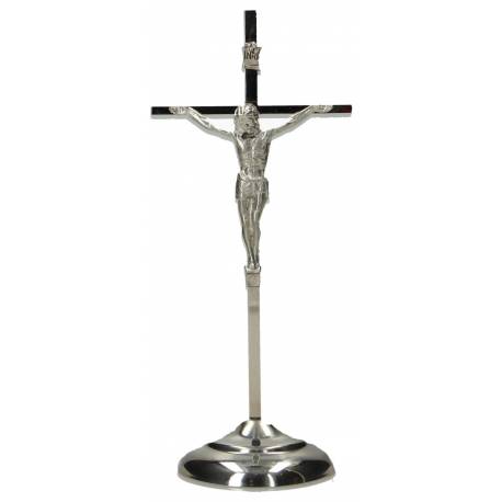 Kruis op voet - 19 cm - Roestvrij staal 