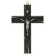Kruisbeeld - 23 cm - Zwart en wit hout 