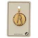 Médaille Vierge et Enfant - 18 mm - Métal Doré