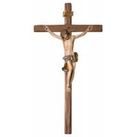Croix Murale en bois sculpté 29 cm Couleur