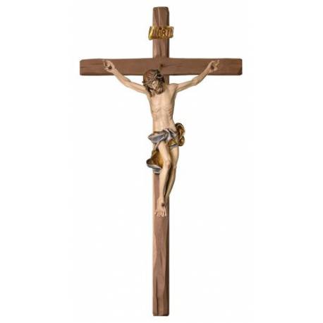 Croix Murale en bois sculpté 29 cm Couleur