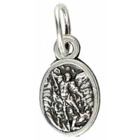 Médaille 10 mm OV - St Michel / Ange gardien - Métal argenté