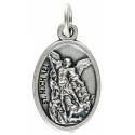Medaille 17 mm OV - H Michal / Engelbewaarder - Metaal verzilverd 