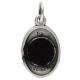 Médaille 15 mm OV - St P Pio - Métal argenté / relique