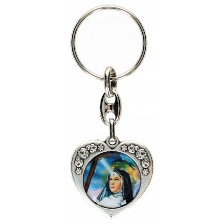 Porte-Clefs Coeur Ste Rita 30 mm