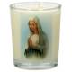 Bougie en verre 65 x 50 mm Vierge priante
