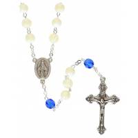 Chapelet Nacre - Pater bleu - Ecrin BA