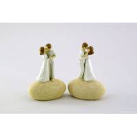 Couple sur une pierre 12 cm