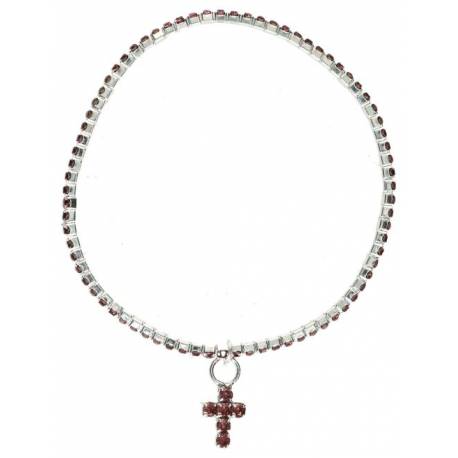 Armband metaal met zirkonen 