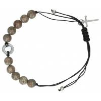 Armband op koord - natuurstenen 