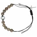 Armband op koord - natuurstenen 