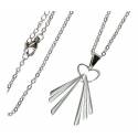 Ketting roestvrij met Barmhartige Kristus symbool 