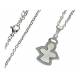 Collier en acier inoxydable avec ange