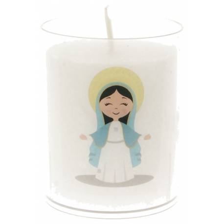 Kaarsje 65 x 50 mm - Kinderachtige Wonderbare Maria 