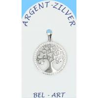 Médaillon arbre de vie en argent 20 mm