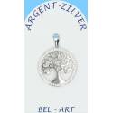 Médaillon arbre de vie en argent 20 mm