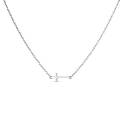 Collier avec croix en argent