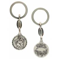 Sleutelhanger - H Kristoffel / Sois prudent 26 mm 