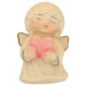 Ange avec coeur 7 cm Alabaster
