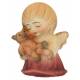 Ange avec ours en peluche - 4 cm couleur