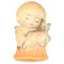 Ange avec chat - 4 cm couleur