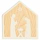 Nativité en bois scuplté - 06cm - Naturel