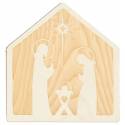 Nativité en bois scuplté - 06cm - Naturel