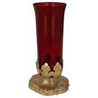 Lamp voor het H. Sacrament/voor kaars - H 30 cm 