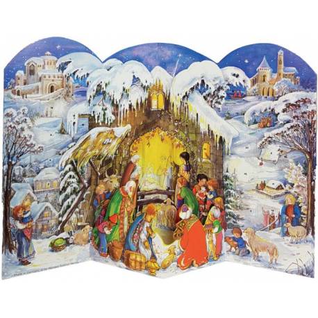 Christelijke adventskalender 26,5 x 35,5 cm 