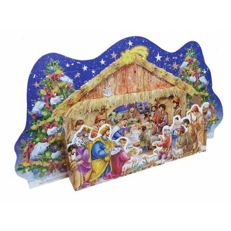 Christelijke adventskalender 20 x 36 cm 