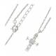 Zilver halsketting met kruis 