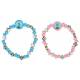 Bracelet sur élastique bleu / rose