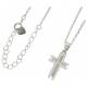 Collier argent avec croix