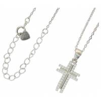 Collier argent avec croix