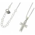 Collier argent avec croix