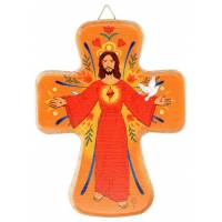 Kruisbeeld - Verrezen Christus - 14x10 cm 