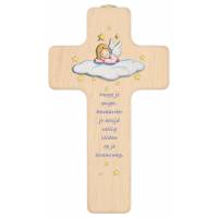 Croix Murale - Moge je engelbewaarder 15 x 8.5 cm - NL