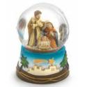Sneeuwbol met heilige familie - hoogte 9.2 cm 