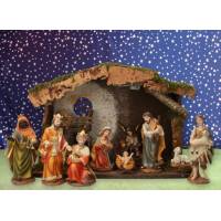 Cabane + 11 Pers 15 Cm (42x19x30cm)
