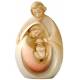 Sainte Famille en bois sculpté - 07 cm - couleur