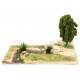 Décor pour santons de Provence Cascade et rivière 32 x 22 cm