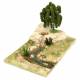 Décor pour santons de Provence Cascade et rivière 32 x 22 cm